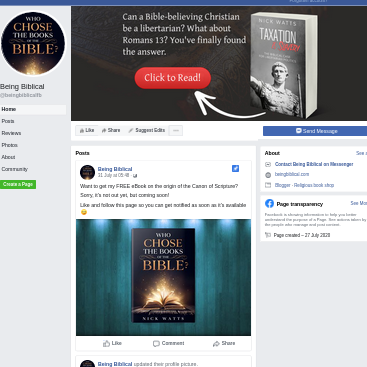 Facebook page screenshot.